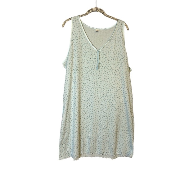Pink Victoria Secret  Light Blue Nightgown with Flowers - Picture 3 of 6